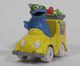 1981, 1983 Playskool The Muppets Sesame Street Blue Cookie Monster Yellow Die Cast Toy Car Vehicle - Treasure Valley Antiques & Collectibles