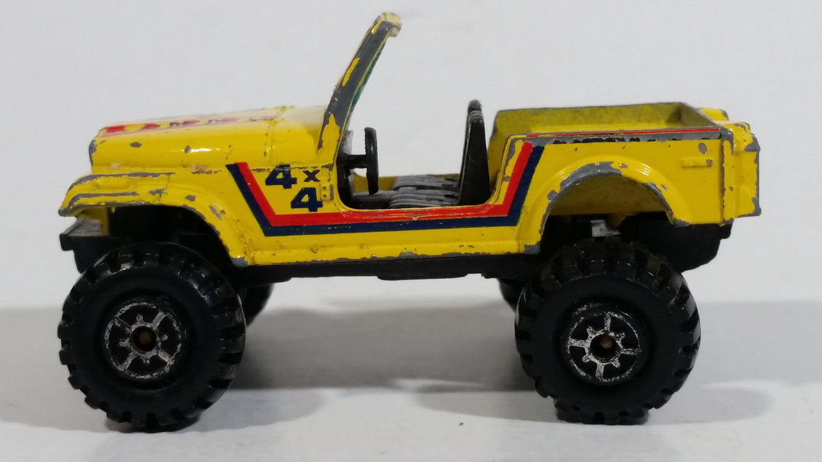 Vintage Yatming Jeep 4x4 Yellow No. 1092 Die Cast Toy Car Vehicle ...