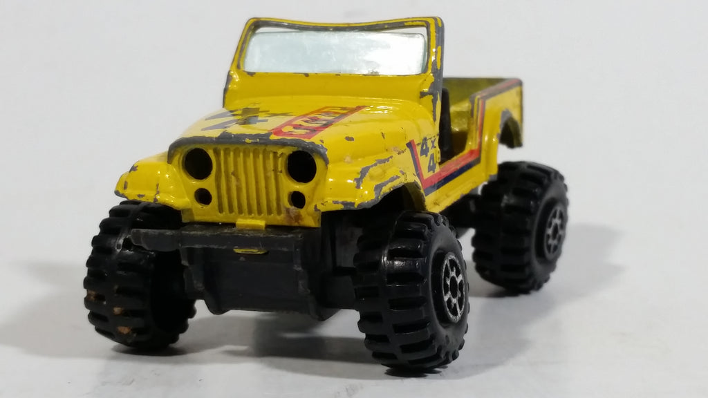 Vintage Yatming Jeep 4x4 Yellow No. 1092 Die Cast Toy Car Vehicle ...