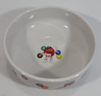 2004 M & M's Characters Chocolate Candies Sweets Ceramic White Snack Bowl Collectible - Treasure Valley Antiques & Collectibles