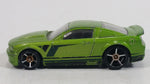 2013 Hot Wheels Workshop Then and Now Custom '07 Ford Mustang Metallic Green Die Cast Toy Muscle Car Vehicle