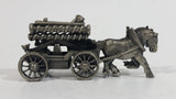 Vintage Highly Detailed Horse Drawn Fire Truck Metal Ornamental Decoration - Treasure Valley Antiques & Collectibles
