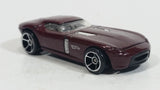 2009 Hot Wheels Fast FeLion Burgundy Maroon Dark Red Die Cast Toy Car Vehicle - Treasure Valley Antiques & Collectibles