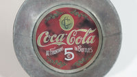 Coca-Cola Coke Soda Pop Beverage At Fountains 5¢ In Bottles Galvanized Metal Dish