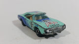 Vintage Yatming Dodge Charger Teal Blue #81 Auto Team No. 1081 Die Cast Toy Car Vehicle with Opening Doors - Made in Hong Kong