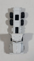 Vintage Unknown Brand Semi Tractor Truck Rig White Die Cast Toy Car Vehicle Made in Hong Kong