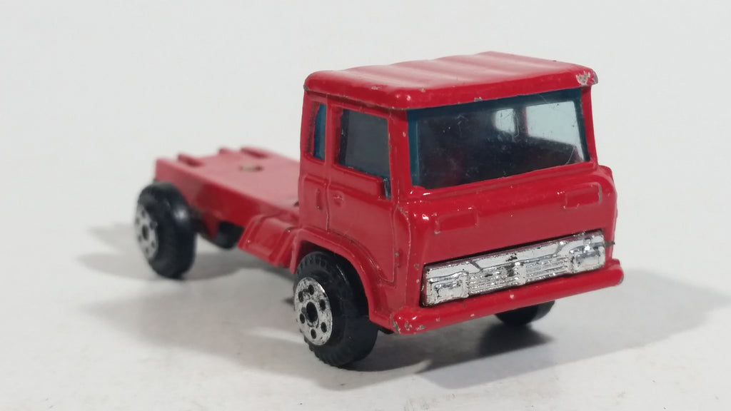 Vintage Yatming Semi Delivery Truck Red Die Cast Toy Car Vehicle ...