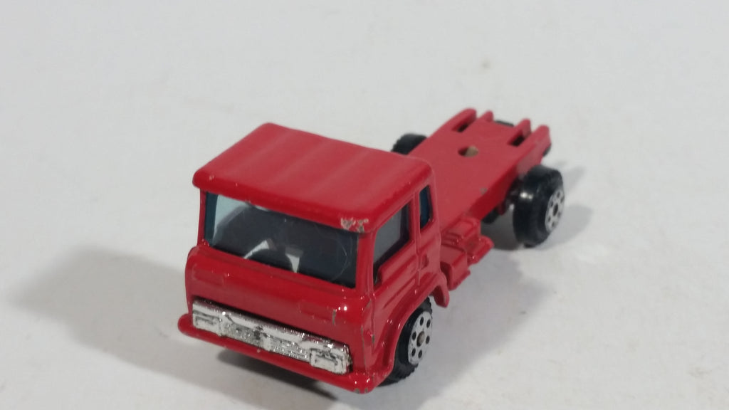 Vintage Yatming Semi Delivery Truck Red Die Cast Toy Car Vehicle ...