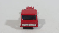 Vintage Yatming Semi Delivery Truck Red Die Cast Toy Car Vehicle