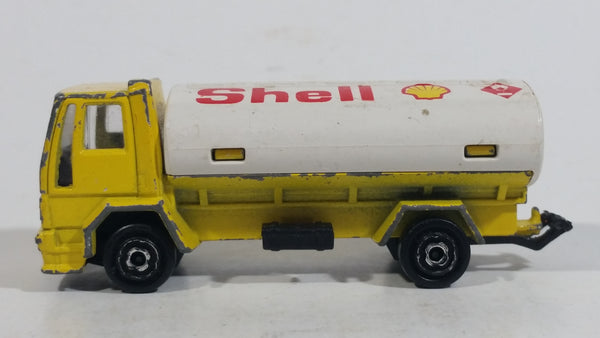 Vintage Majorette Ford Shell Gas Stations Oil Fuel Tanker Truck Yellow Die Cast Toy Car Vehicle Petrol Collectible No. 241 - 245 - Treasure Valley Antiques & Collectibles