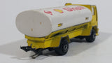 Vintage Majorette Ford Shell Gas Stations Oil Fuel Tanker Truck Yellow Die Cast Toy Car Vehicle Petrol Collectible No. 241 - 245 - Treasure Valley Antiques & Collectibles