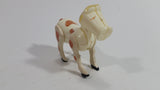 Vintage 1967 Fisher Price Little People Farm Brown Spotted White Cow Hong Kong