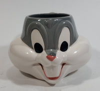 1992 Warner Bros. Looney Tunes Bugs Bunny Cartoon Character Shaped Ceramic Coffee Mug - Treasure Valley Antiques & Collectibles