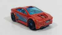 2010 Hot Wheels Asphalt Assault Orange Die Cast Toy Car Vehicle - Treasure Valley Antiques & Collectibles
