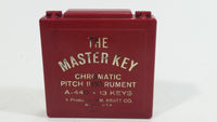 Vintage W. Kratt The Master Key Chromatic Pitch Instrument Tuner A-440 13 Keys With Case Made in U.S.A.