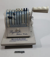 Vintage Paymaster Ribbon Writer Type 8000B Business Check Writing Machine with Key - Treasure Valley Antiques & Collectibles