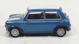 Hongwell Austin Morris Mini 7 Cooper Blue with White Stripes 1/72 Scale Die Cast Miniature Toy Car Vehicle - Treasure Valley Antiques & Collectibles