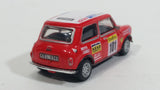 Hongwell Austin Morris Mini 7 Cooper Red and White  With Rally Sponsors 1/72 Scale Die Cast Miniature Toy Car Vehicle - Treasure Valley Antiques & Collectibles