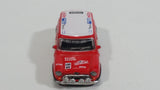 Hongwell Austin Morris Mini 7 Cooper Red and White  With Rally Sponsors 1/72 Scale Die Cast Miniature Toy Car Vehicle