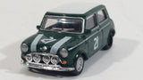 Hongwell Austin Morris Mini 7 Cooper Dark Green with White Stripes 1/72 Scale Die Cast Miniature Toy Car Vehicle - Treasure Valley Antiques & Collectibles