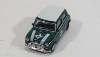 Hongwell Austin Morris Mini 7 Cooper Dark Green with White Stripes 1/72 Scale Die Cast Miniature Toy Car Vehicle