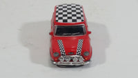 Hongwell Austin Morris Mini 7 Cooper Red with Checkered Roof 1/72 Scale Die Cast Miniature Toy Car Vehicle - Treasure Valley Antiques & Collectibles