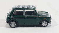 Hongwell Austin Morris Mini 7 Cooper Green with Checkered Roof 1/72 Scale Die Cast Miniature Toy Car Vehicle