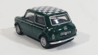 Hongwell Austin Morris Mini 7 Cooper Green with Checkered Roof 1/72 Scale Die Cast Miniature Toy Car Vehicle