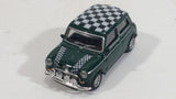 Hongwell Austin Morris Mini 7 Cooper Green with Checkered Roof 1/72 Scale Die Cast Miniature Toy Car Vehicle - Treasure Valley Antiques & Collectibles