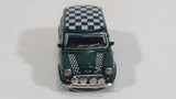 Hongwell Austin Morris Mini 7 Cooper Green with Checkered Roof 1/72 Scale Die Cast Miniature Toy Car Vehicle - Treasure Valley Antiques & Collectibles