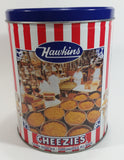 HTF Hawkins Cheezies Corn Snacks "Always on Top" Fresh, Crisp, and Delicious Limited Edition Tin Metal Canister