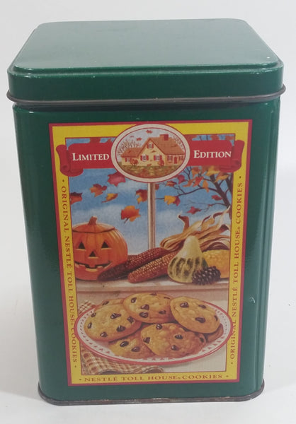 Limited Edition Nestle Toll House Cookie Four Seasons Style Green Tin