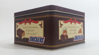 1993 Mars Snickers Chocolate Bar Christmas Norman Rockwell 1924 Brown Metal Tin Container Collectible