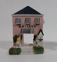 2002 Baileys By The Sea Series #4 / 4 Miniature Pink House Building Resin Decorations - Limited Edition - Treasure Valley Antiques & Collectibles