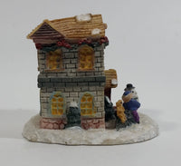 "Winklers Mile" Cottage Ski Resort Style House Home Building Winter Snow Themed Decorative Resin Ornament - Treasure Valley Antiques & Collectibles