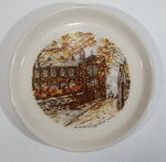 Vintage 1973 The Bronte Parsonage Haworth Yorkshire Ceramic Dish Plate Souvenir Travel Collectible