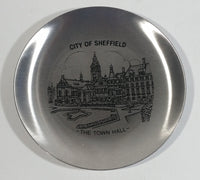 City of Sheffield "The Town Hall" Decorative Metal Plate Souvenir Travel Collectible