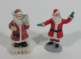 Vintage Very Unique 1980 Santa Claus Carrying a Portable Stereo Boom Box Ceramic Decorative Christmas Ornament with High Fiving Waving Santa Ornament