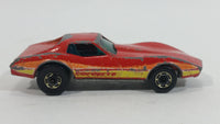 1982 Hot Wheels Gold Hot Ones Corvette Stingray Red Die Cast Toy Car Vehicle - Hong Kong - Treasure Valley Antiques & Collectibles