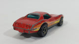 1982 Hot Wheels Gold Hot Ones Corvette Stingray Red Die Cast Toy Car Vehicle - Hong Kong - Treasure Valley Antiques & Collectibles