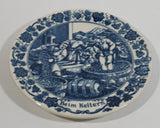 Vintage Original Royal Goedewaagen Holland "Beim Keltern" Pressing the Grapes Wine Themed Blue and White Decorative Collector Plate - Treasure Valley Antiques & Collectibles