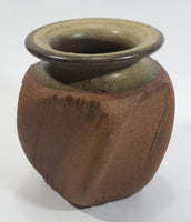 Miller Stoneware Handmade Twisted Style Flower Pot Planter