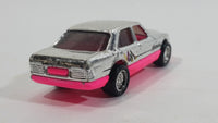 1990 Hot Wheels California Customs Mercedes 380 SEL Chrome and Pink Die Cast Toy Luxury Car Vehicle