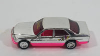 1990 Hot Wheels California Customs Mercedes 380 SEL Chrome and Pink Die Cast Toy Luxury Car Vehicle