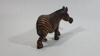Zebra Carved Wooden Animal Figurine