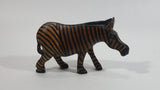 Zebra Carved Wooden Animal Figurine - Treasure Valley Antiques & Collectibles