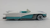 1991 Hot Wheels Street Beast White and Turquoise Die Cast Toy Car Vehicle