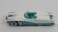 1991 Hot Wheels Street Beast White and Turquoise Die Cast Toy Car Vehicle