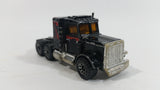 Vintage 1981 Lesney Matchbox Peterbilt Semi Tractor Truck Black 1/80 Scale Die Cast Toy Rig Vehicle