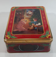 1992 Oreo Cookies Sweets Christmas Santa Claus Themed Tin Metal Container Collectible - Treasure Valley Antiques & Collectibles